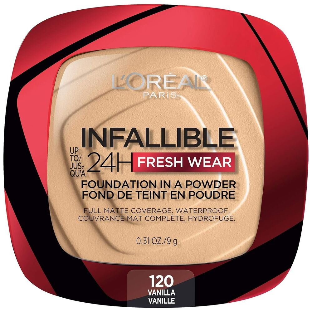 L'Oreal Paris Makeup Infallible Fresh Wear Foundation in a Powder Vanilla 0.31oz